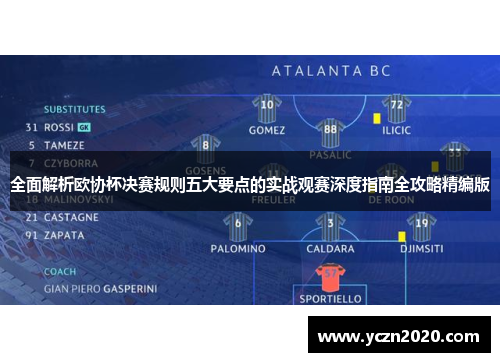 全面解析欧协杯决赛规则五大要点的实战观赛深度指南全攻略精编版